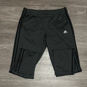 Adidas Dark Gray Track Pants with Logo